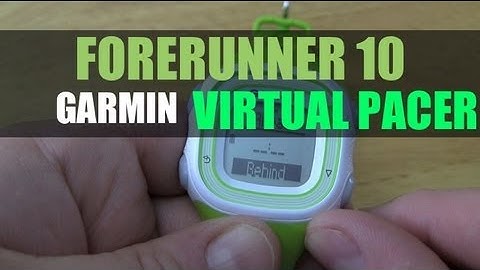 Garmin Forerunner 10 - How To Use Virtual Pacer