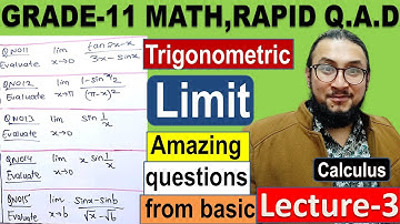 7.Grade-11  Limit & continuity || Trigonometric limit lecture-3 || NEB math || watch in 1080p