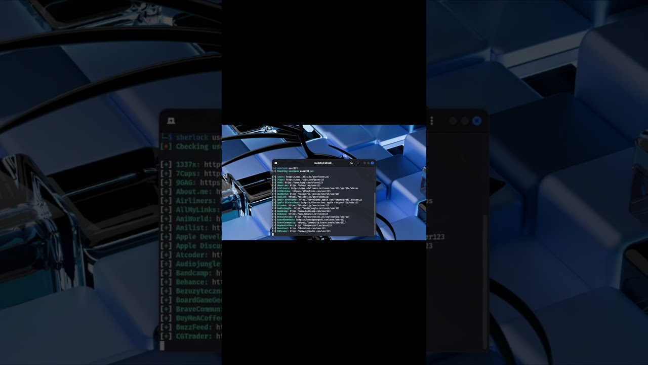 Find Social Media Account With Kali Linux