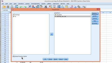 V12.1 - Descriptive Statistics for Bivariate Regression in SPSS