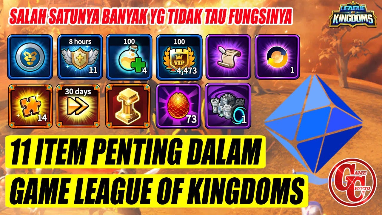 League Of Kingdoms - 11 ITEM PENTING & FUNGSINYA DALAM GAME