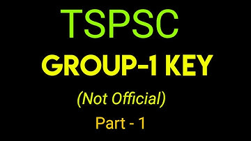 TSPSC Group 1 prelims KEY Paper Analysis 2023 | Group 1 prelims key answers | Not official June 11th