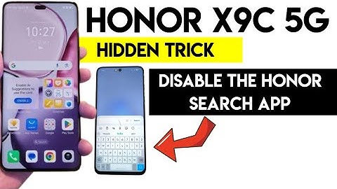 Honor X9c Hidden Trick: Disable the Honor Search App # honorx9c