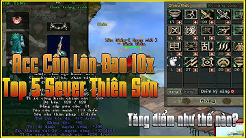 Review Acc Top 5 SV Thiên Sơn Võ Lâm 1 Đồ Tím Cùng Học Hỏi Cách Tăng Điểm Môn Phái Côn Lôn Đao 10x