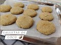 Galletas de coco 🥥 sin harina, sin azúcar, sin mantequilla 🤗 100% saludables ✅