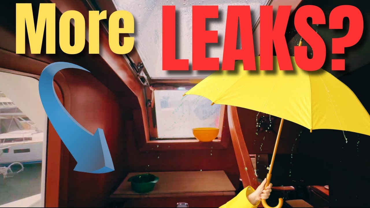 Fixing More Leaks on our Nordhavn 57 – Materials Needed? Caulk, WD40 and a 3D Printer!