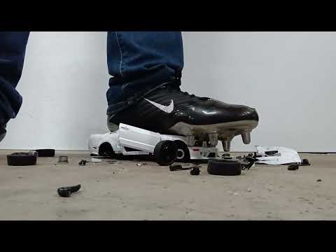 Nike cleats crush and destroy mustang