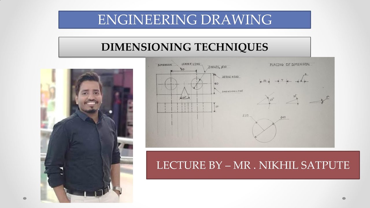Engineering Drawing | Dimension Techniques | Easy drawing | Learn with ...