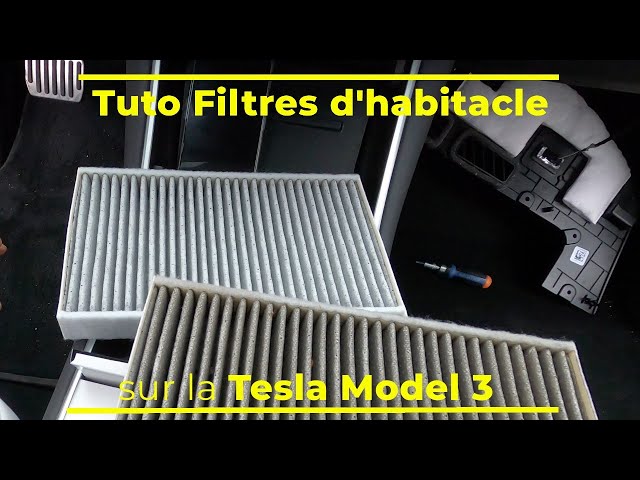 Changement des filtres sur la Tesla Model 3 