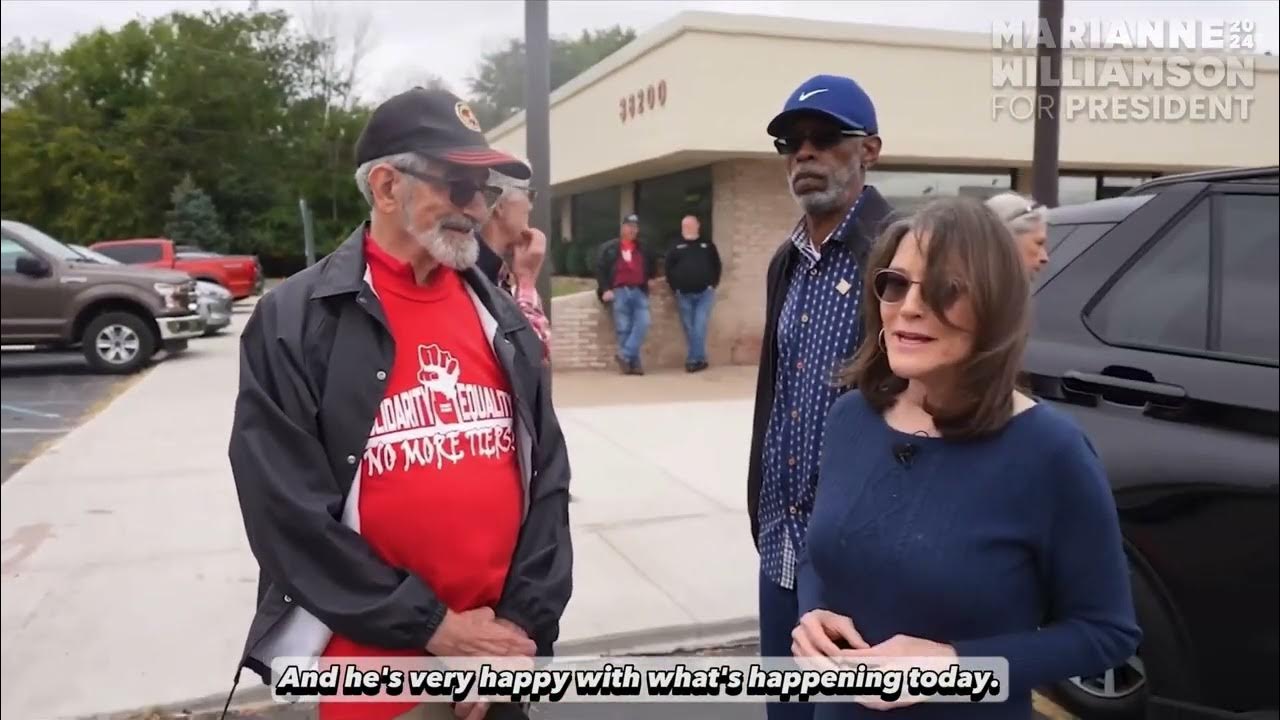 2024 Democratic Presidential Candidate Marianne Williamson UAW