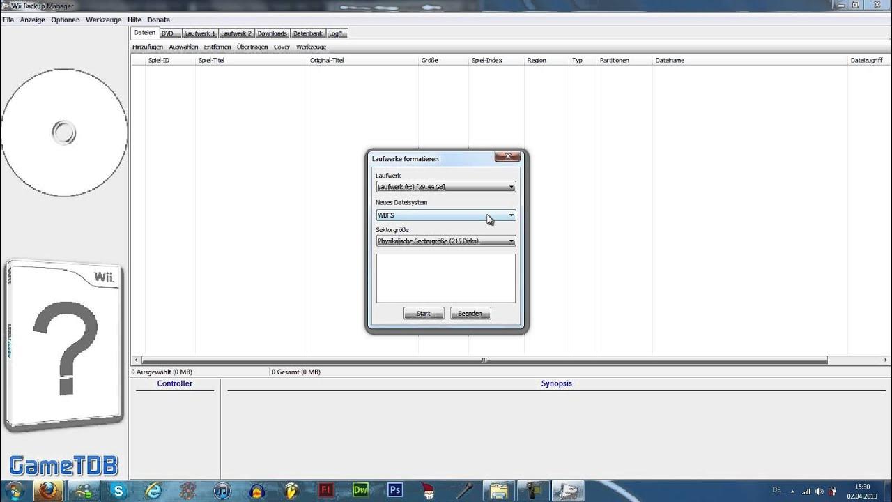 Wii Backup Manager - Spiele auf USB-Laufwerk/Festplatte kopieren - YouTube