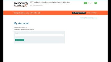 JWT authentication bypass via jwk header injection