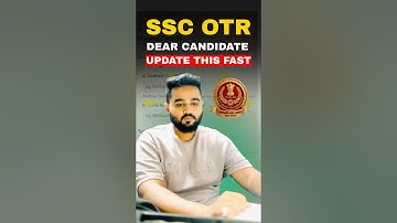 SSC OTR DEADLINE😱 UPDATE THIS SOON✍️| #ssccgl #cgl2025 #ssc