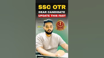 SSC OTR DEADLINE😱 UPDATE THIS SOON✍️| #ssccgl #cgl2025 #ssc