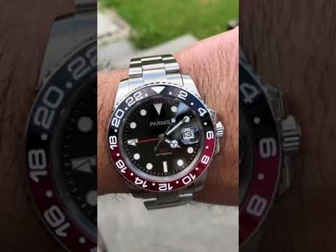 Parnis GMT Coke Bezel watch - YouTube