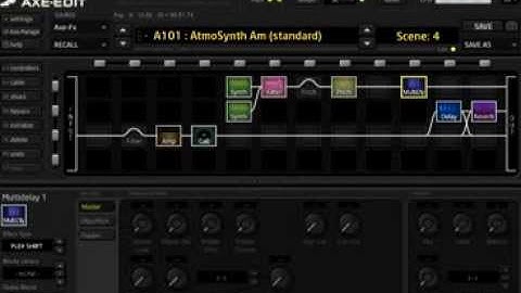 Axe Fx II - Transposing the Atmosynth preset in standard Key (A min)