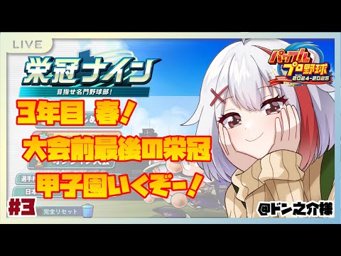 【バ美肉】暁杯前最後の栄冠！最後夏くらい甲子園行きたいね！ #3【パワプロ2024】