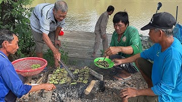 Ếch Nướng Lá Mãng Cầu Gai Thơm Không Thể Tả Nhâm Nhi Trên Sông Nước Miền Tây.Góc Làng Quê#987