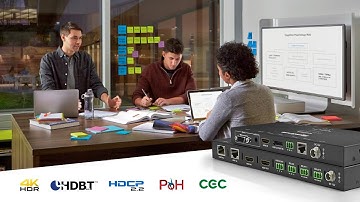 WyreStorm - 3-Input Smart Switching Extender w/ Scaling Receiver & Relay Triggering - EX-SW-0301-H2