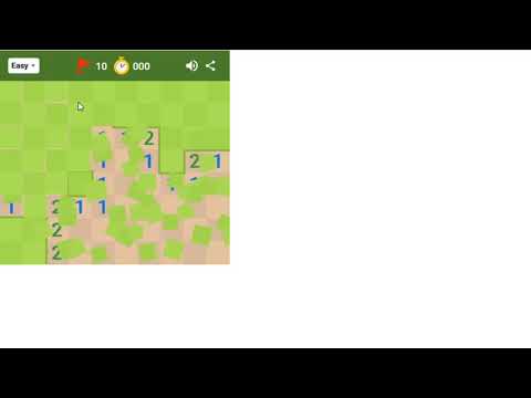 Google Minesweeper - Easy - 0:00 :)