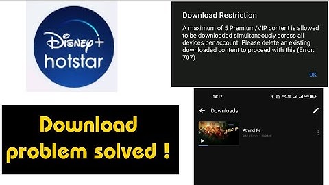 Disney hotstar download restriction error solution ! Download hotstar videos