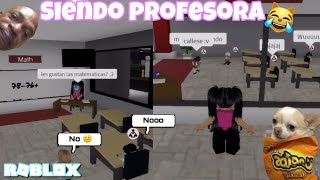 SIENDO PROFESORA EN BROOKHAVEN👩‍🏫😹 ROBLOX