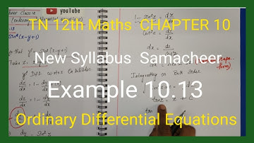 Class 12 | Chapter 10 Example 10.13  | Tamilnadu New Syllabus | vrrmathstuition |