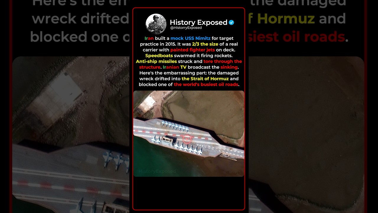 Why Iran Built a Fake Us Aircraft Carrier to Destroy 🚢💥