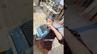 Обработка дуба брашировальной машиной