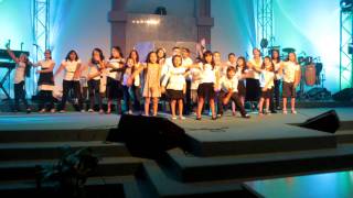 Niños de la Iglesia Cristiana Betel durante durante nuestro aniversario No.  28.