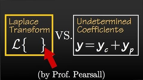 Laplace Transform, second order linear differential equation (part1)