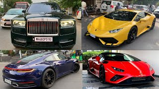 Supercars in Vadodara, December 2023 Compilation. Rolls Royce, Lamborghini, Bentley.