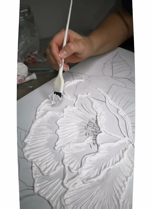 Рисую интерьерные картины текстурной пастой.# интерьерныекартины # ...