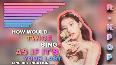 How would TWICE sing “As If It’s Your Last” by BLACKPINK - Line Distribution (Color Coded)
