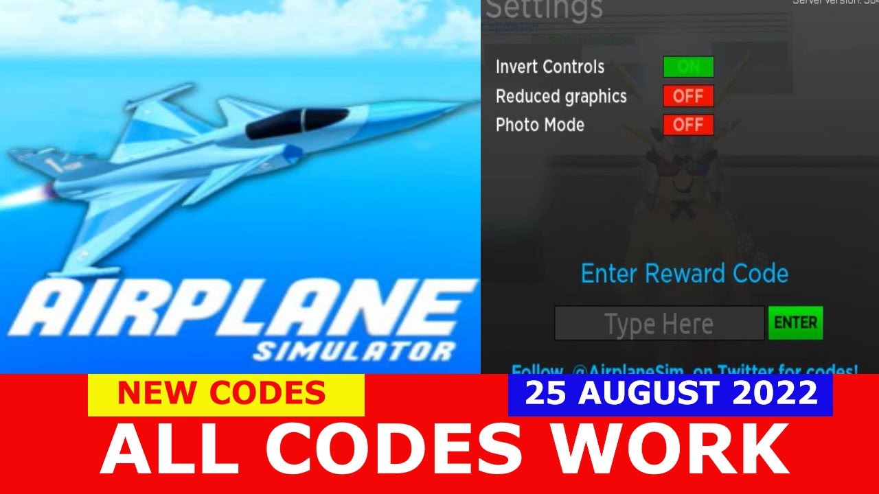 *ALL CODES WORK* [EVENT] Airplane Simulator ROBLOX 1 Year Anniversary