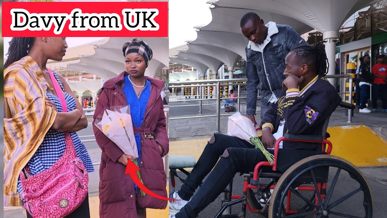 Valentine day Kiwete Davy from UK amerukwa at JKIA see what Kendi did💔💔