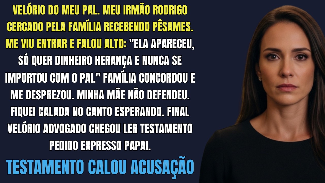 No Velório do Meu Pai, Meu Irmão Disse  “Ela Só Quer Dinheiro ” Então o Advogado Leu a Parte Que