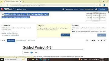 Excel 2021 In Practice - Ch 4 Guided Project 4-3 |Step-by-Step SIMnet Solution | Excel 2024 Tutorial