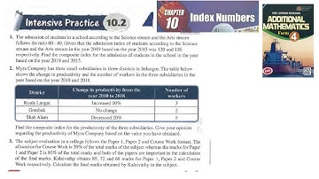Index number intensive practice 10.2 q1-q3 latihan intensif 10.2 matematik tambahan tingkatan 4