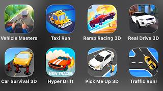 Vehicle Masters, Taxi Run, Ramp Racing 3D, Real Drive 3D, Car Survival 3D, Hyper Drift, Pick Me Up screenshot 2