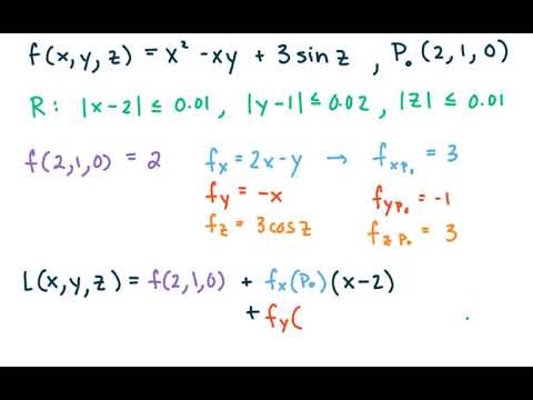 MAT273 - Calc3 - 14.6e Linearization For Function Of 3 Variables, Upper ...