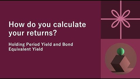 Holding Period Yield| Equivalent Annual Yield| CFA Level 1| How to calculate returns|