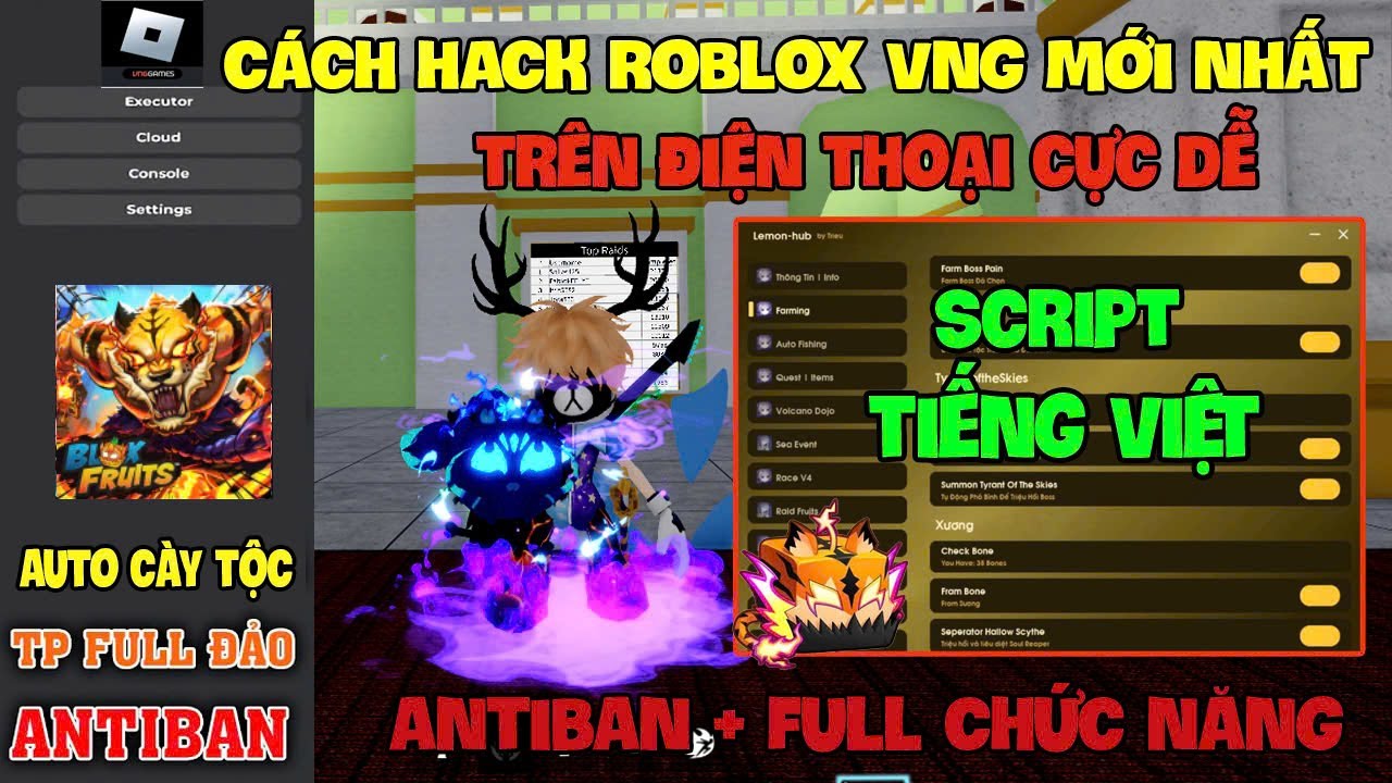 Cách Hack Roblox Vng Blox Fruit Trên Đt Pc Và Ios Update Delta X Vng 