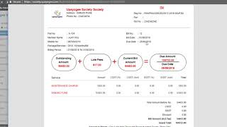 Single Print Bulk Print Upayogee society software