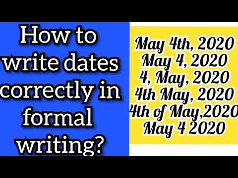 how to write dates in essays