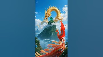 Thumbnail of The dragon roars across the world and the phoenix dances in the sky. #shorts #cute #video #beutifull