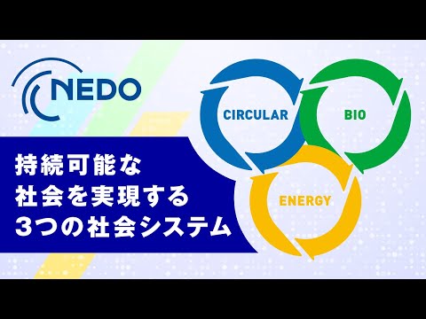 NEDOが考える「持続可能な社会を実現する3つの社会システム」