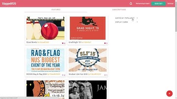 NUS Orbital 2015 - HappeNUS (Milestone 2)