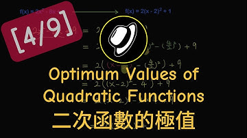 二次函數的極值 | Optimum Values of Quadratic Functions