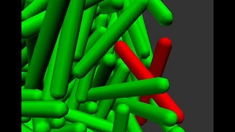 video 1000 particles explosion with linear overlap force model